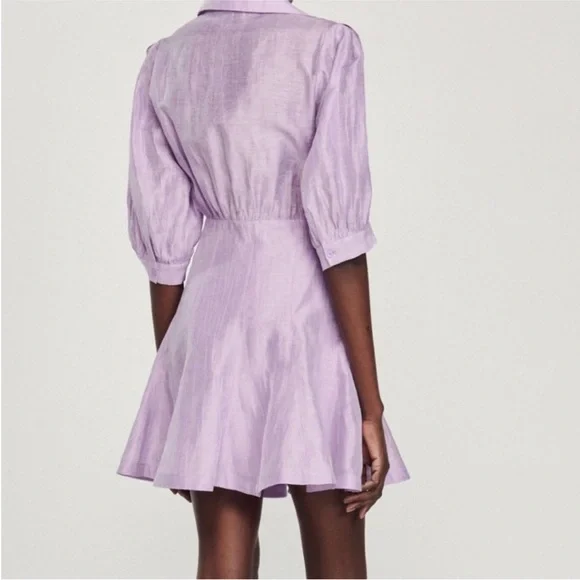 Sandro “Kya” Purple Mini Skater Dress for Night Out - EUC - Picture 2 of 6
